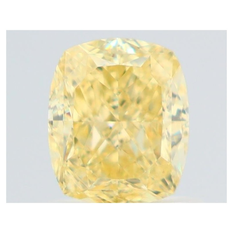 Diament o barwie fantazyjnej szlif poduszkowy brylantowy, 1.01ct, VS2, Fancy Yellow, GIA 2231750365