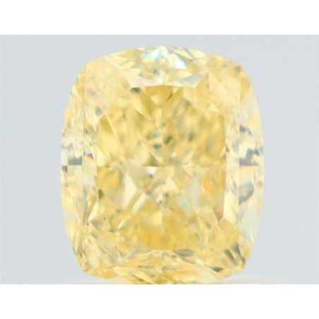 Diament o barwie fantazyjnej szlif poduszkowy brylantowy, 1.01ct, VS2, Fancy Yellow, GIA 2231750365