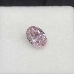 Diament o barwie fantazyjnej szlif owalny, 0.3ct, VS2, Fancy Brownish Pink, GIA 5473178612