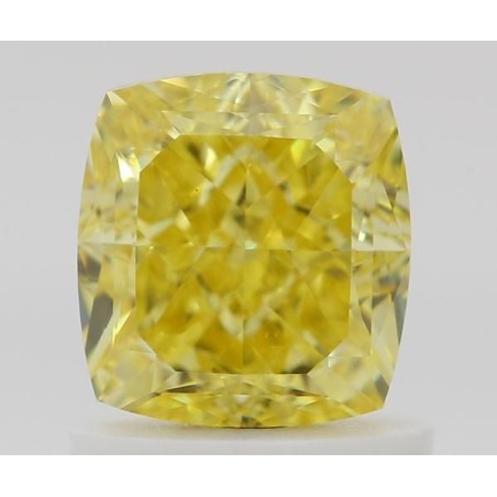 Diament o barwie fantazyjnej szlif poduszkowy brylantowy, 1.15ct, VS1, Fancy Vivid Yellow, GIA 6481337881