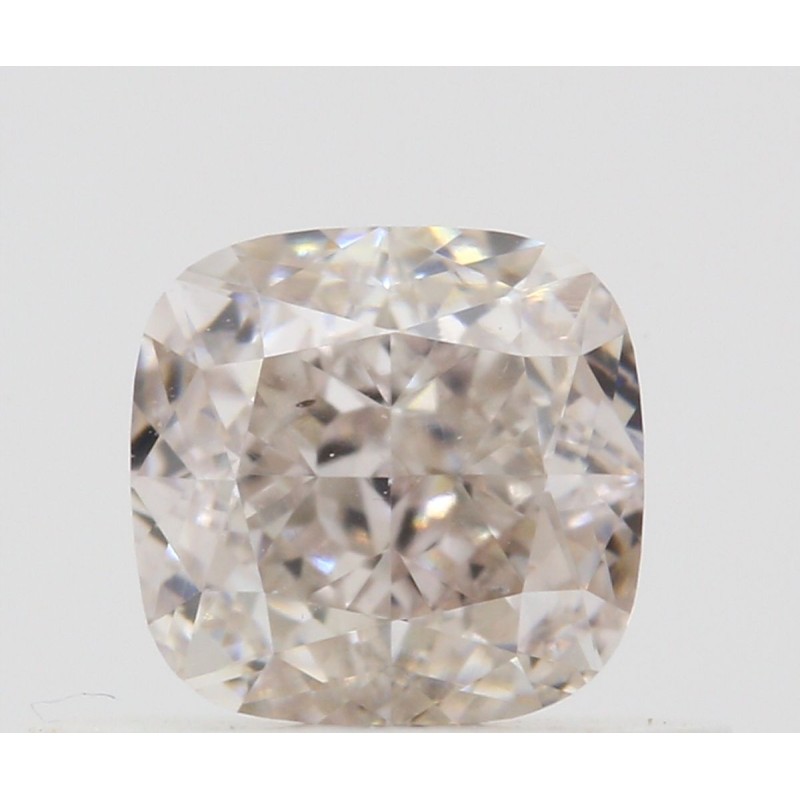 Diament o barwie fantazyjnej szlif poduszkowy brylantowy, 0.53ct, VS2, Light Pinkish Brown, GIA 2223116307