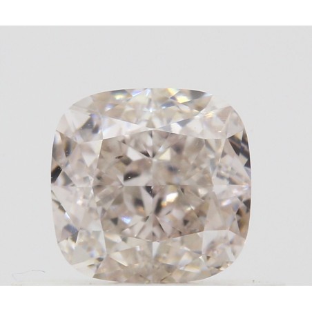 Diament o barwie fantazyjnej szlif poduszkowy brylantowy, 0.53ct, VS2, Light Pinkish Brown, GIA 2223116307