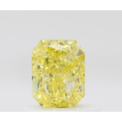 Diament o barwie fantazyjnej radiant, 0.61ct, VS1, Fancy Vivid Yellow, GIA 7476841462