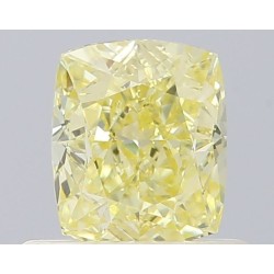 Diament o barwie fantazyjnej szlif poduszkowy brylantowy, 0.62ct, VVS1, Fancy Yellow, GIA 6521822306