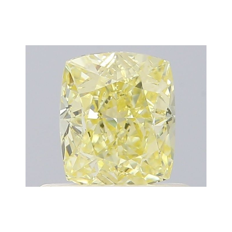 Diament o barwie fantazyjnej szlif poduszkowy brylantowy, 0.62ct, VVS1, Fancy Yellow, GIA 6521822306