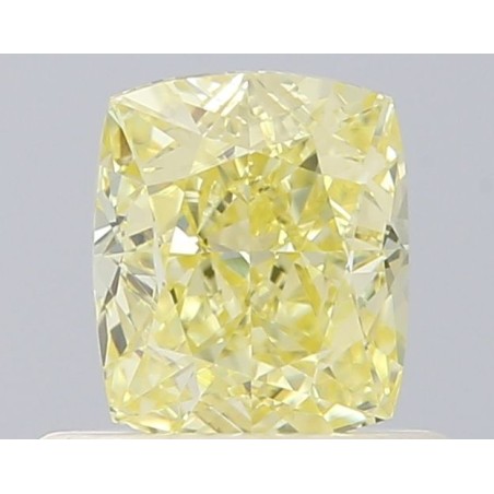 Diament o barwie fantazyjnej szlif poduszkowy brylantowy, 0.62ct, VVS1, Fancy Yellow, GIA 6521822306