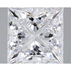 Diament laboratoryjny bezbarwny szlif princess, 1.07ct, VVS2, D, IGI LG722572012