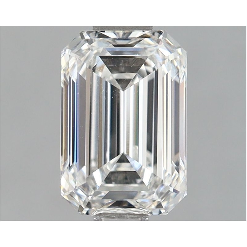 Diament laboratoryjny bezbarwny szlif szmaragdowy, 1.17ct, VVS2, F, IGI LG588337731