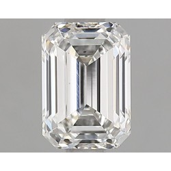 Diament laboratoryjny bezbarwny szlif szmaragdowy, 1.17ct, VVS2, F, IGI LG587384510