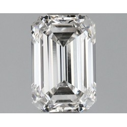 Diament laboratoryjny bezbarwny szlif szmaragdowy, 1.11ct, VVS2, F, IGI LG637451237