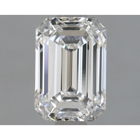 Diament laboratoryjny bezbarwny szlif szmaragdowy, 1.11ct, VVS2, F, IGI LG582350620