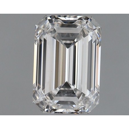 Diament laboratoryjny bezbarwny szlif szmaragdowy, 1.11ct, VVS2, F, IGI LG574340162