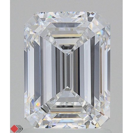 Diament laboratoryjny bezbarwny szlif szmaragdowy, 2.1ct, VVS1, D, IGI LG728531052