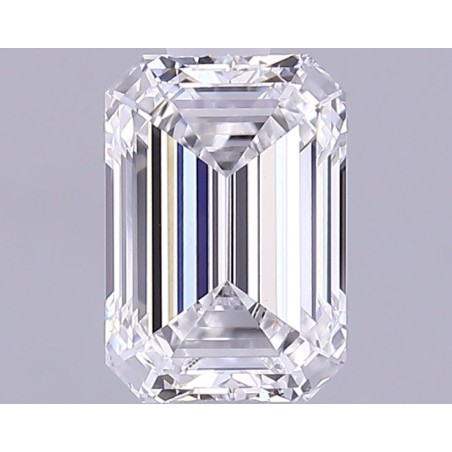 Diament laboratoryjny bezbarwny szlif szmaragdowy, 1.08ct, VVS2, E, IGI LG600381579