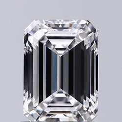 Diament laboratoryjny bezbarwny szlif szmaragdowy, 1.11ct, VVS2, D, GIA 2484338190