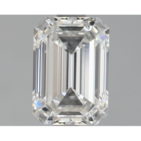 Diament laboratoryjny bezbarwny szlif szmaragdowy, 1.11ct, VVS2, E, IGI LG596315198