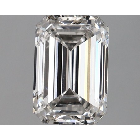 Diament laboratoryjny bezbarwny szlif szmaragdowy, 1.59ct, VVS2, F, IGI LG639435605