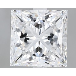 Diament laboratoryjny bezbarwny szlif princess, 2.87ct, VVS2, D, GIA 5232645268