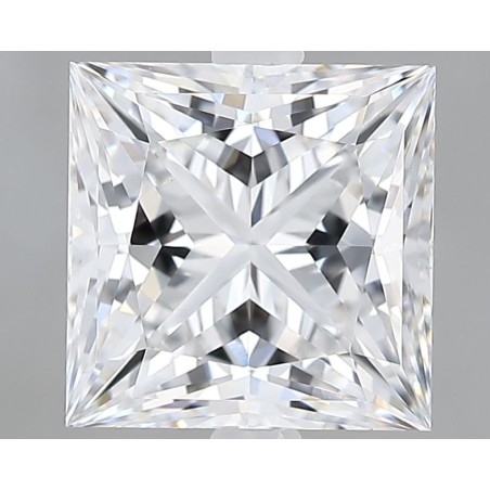 Diament laboratoryjny bezbarwny szlif princess, 2.87ct, VVS2, D, GIA 5232645268