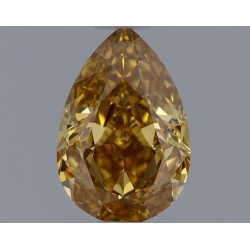 Diament o barwie fantazyjnej szlif gruszkowy, 0.53ct, VS2, Fancy Deep Brownish Yellow, GIA 1459062485