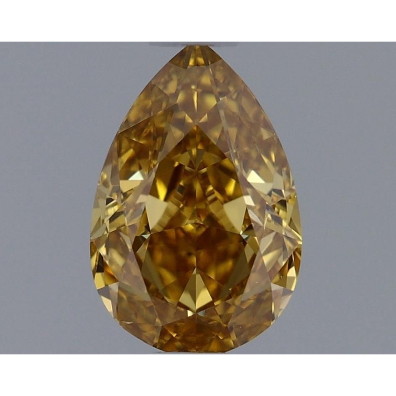 Diament o barwie fantazyjnej szlif gruszkowy, 0.53ct, VS2, Fancy Deep Brownish Yellow, GIA 1459062485