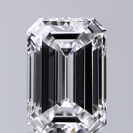 Diament laboratoryjny bezbarwny szlif szmaragdowy, 1.08ct, VVS2, D, GIA 7488031734