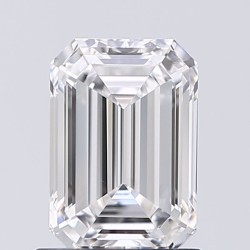 Diament laboratoryjny bezbarwny szlif szmaragdowy, 1.01ct, IF, D, IGI LG621435283