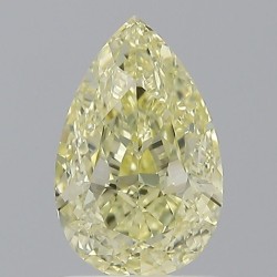 Diament o barwie fantazyjnej szlif gruszkowy, 1.08ct, VS2, Fancy Yellow, GIA 2517916623