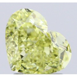 Diament o barwie fantazyjnej serce, 2ct, VVS2, Fancy Yellow, GIA 2527934639