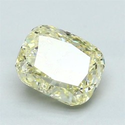 Diament o barwie fantazyjnej szlif poduszkowy modyfikowany, 1.43ct, VVS2, Fancy Light Yellow, GIA 6213899894