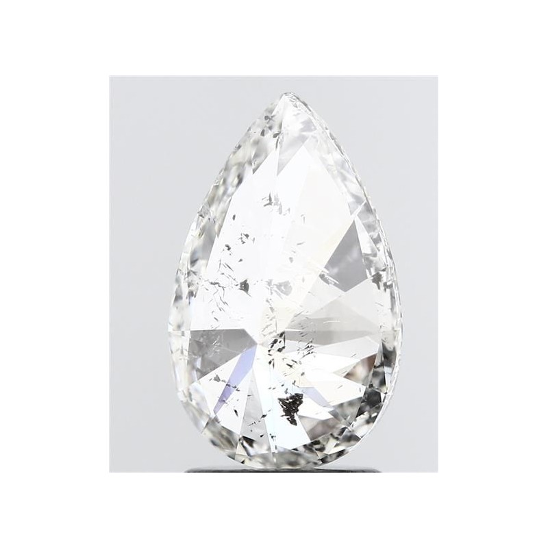 Diament szlif gruszkowy, 2ct, SI2, F, HRD 230000108344