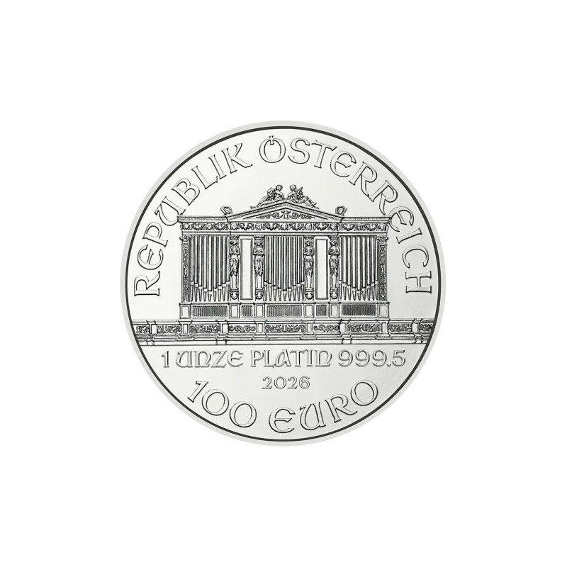 Platynowa moneta 1 uncja Wiedeński Filharmonik 2026 r