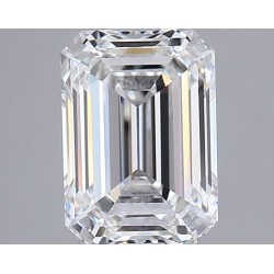 Diament laboratoryjny bezbarwny szlif szmaragdowy, 1.78ct, VVS2, F, IGI LG726505126