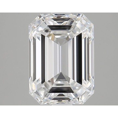 Diament laboratoryjny bezbarwny szlif szmaragdowy, 2.85ct, VVS2, E, GIA 7532136421