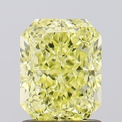 Diament o barwie fantazyjnej radiant, 1.52ct, VS2, Fancy Intense Yellow, GIA 5506848725