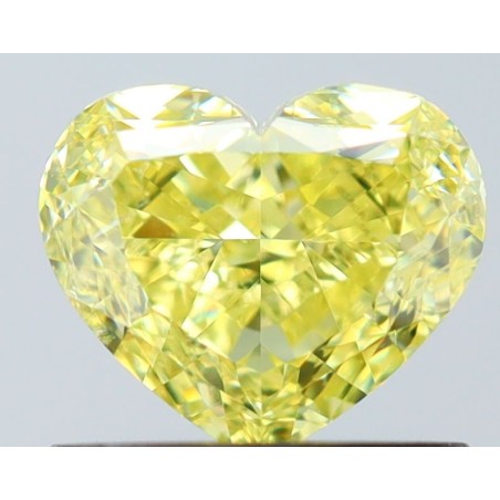 Diament o barwie fantazyjnej serce, 1ct, SI2, Fancy Yellow, GIA 6522391170