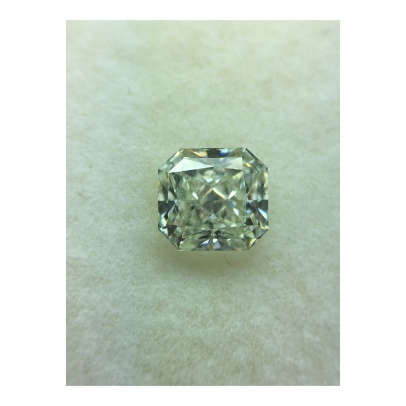 Diament o barwie fantazyjnej radiant, 1.42ct, SI1, Fancy Light Grayish Yellowish Green, GIA 1186227899