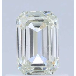 Diament o barwie fantazyjnej szlif szmaragdowy, 0.71ct, SI1, Light Green Yellow, GIA 6391531570