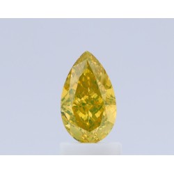 Diament o barwie fantazyjnej szlif gruszkowy, 1.32ct, VS2, Fancy Deep Yellow, GIA 7422686171