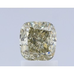 Diament o barwie fantazyjnej szlif poduszkowy brylantowy, 1.41ct, VS1, Fancy Brown Greenish Yellow, GIA 2221453651