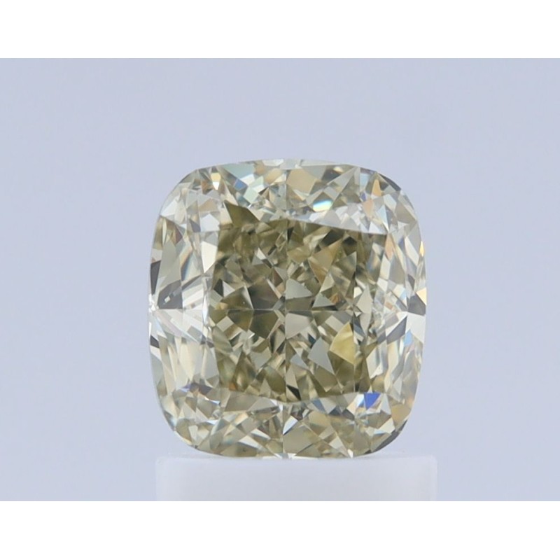 Diament o barwie fantazyjnej szlif poduszkowy brylantowy, 1.41ct, VS1, Fancy Brown Greenish Yellow, GIA 2221453651