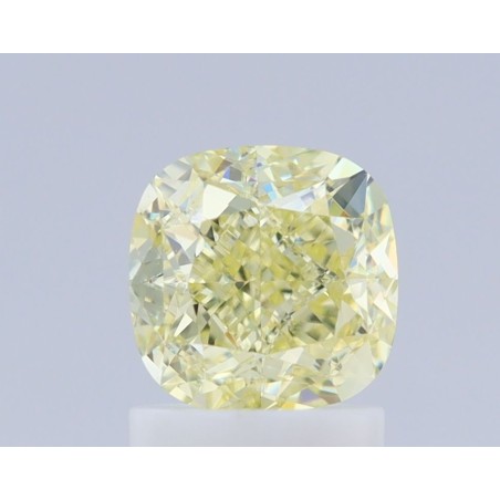 Diament o barwie fantazyjnej szlif poduszkowy brylantowy, 1.56ct, VVS2, Fancy Light Yellow, GIA 7432087418