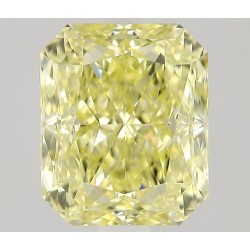 Diament o barwie fantazyjnej radiant, 1.01ct, VVS1, Fancy Yellow, GIA 2537531729