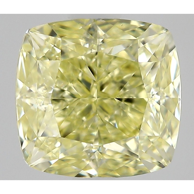Diament o barwie fantazyjnej szlif poduszkowy modyfikowany, 0.78ct, VS2, Fancy Yellow, GIA 1533386997 Diament o barwie fantazyjnej szlif poduszkowy modyfikowany, 0.78ct, VS2, Fancy Yellow, GIA 1533386997