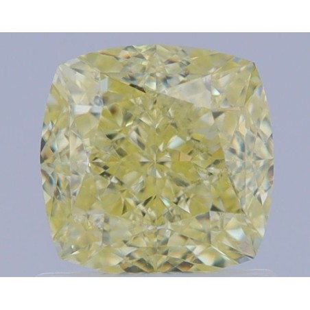 Diament o barwie fantazyjnej szlif poduszkowy brylantowy, 1.01ct, VVS2, Fancy Yellow, GIA 2467863414