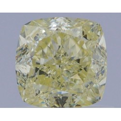 Diament o barwie fantazyjnej szlif poduszkowy brylantowy, 1.01ct, VVS1, Fancy Light Yellow, GIA 6462358647
