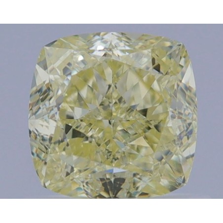 Diament o barwie fantazyjnej szlif poduszkowy brylantowy, 1.01ct, VVS1, Fancy Light Yellow, GIA 6462358647