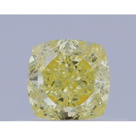 Diament o barwie fantazyjnej szlif poduszkowy brylantowy, 0.51ct, VS1, Fancy Intense Yellow, GIA 7468564402