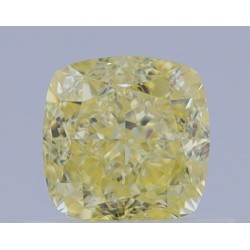 Diament o barwie fantazyjnej szlif poduszkowy brylantowy, 0.72ct, VS1, Fancy Yellow, GIA 6465751984