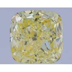Diament o barwie fantazyjnej szlif poduszkowy brylantowy, 1.65ct, VVS1, Fancy  Yellow, GIA 5222982553